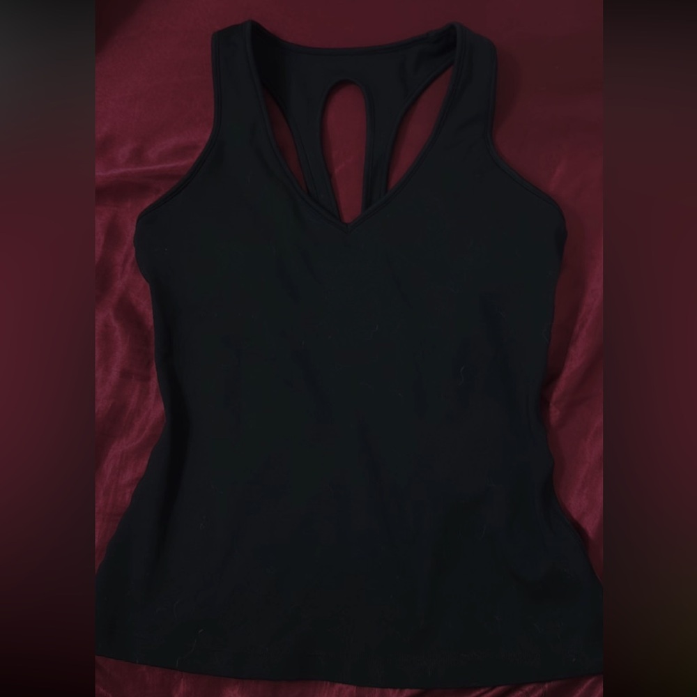 Carbon38 Black V-Back Tank Top